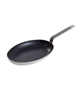 Poêle ovale aluminium Revêtement anti-adhésif 5 cm Pro.cooker