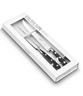 Coffret de 2 couteaux 22 cm inox POM unie Ideal Sabatier Deglon