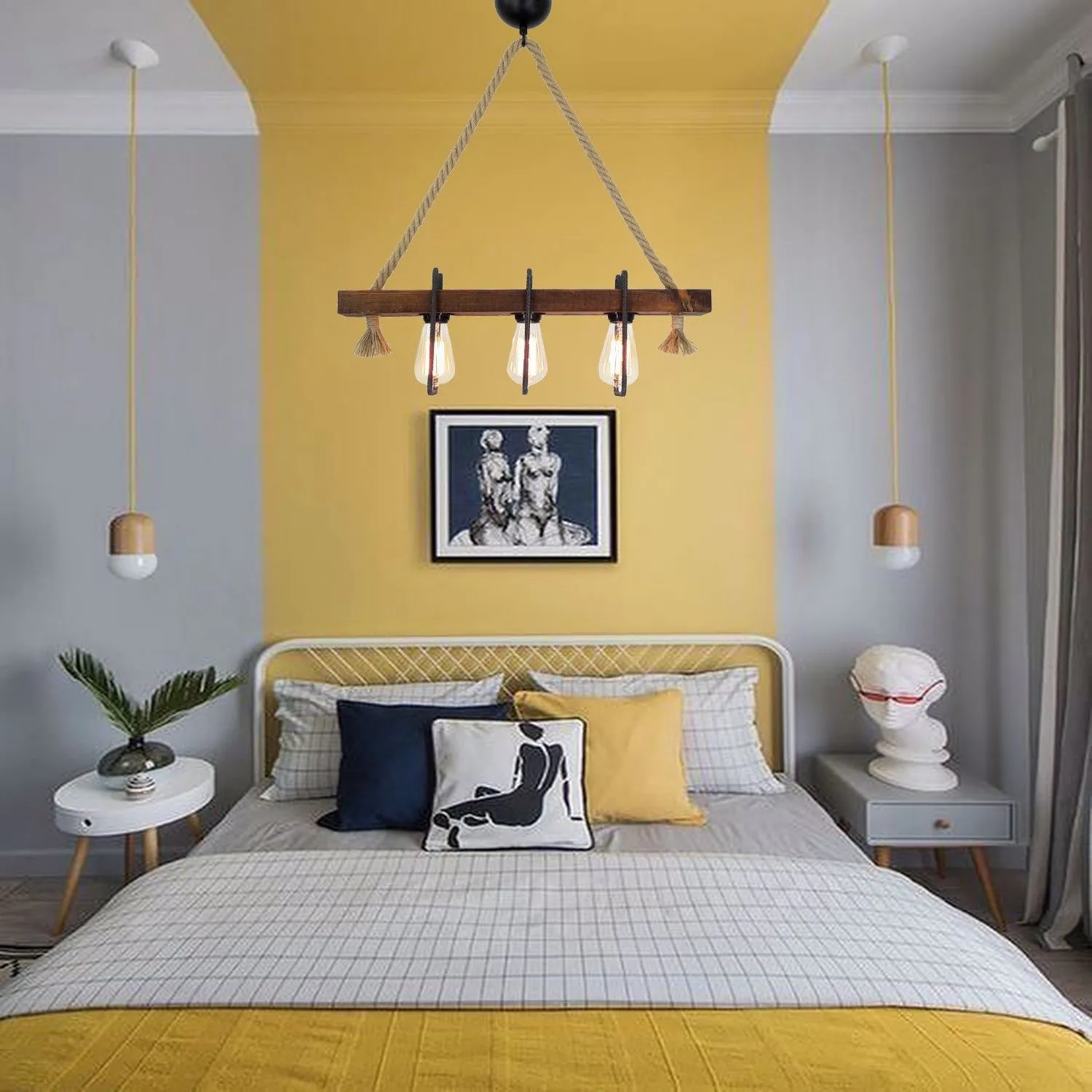 Demir Lustre | 100 % PIN MASSIF | Noyer