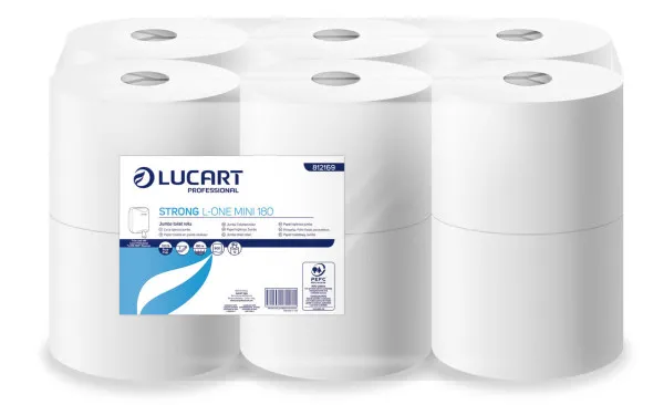 Papier Hygiénique MINI L-ONE 2 Plis Blanc Lot de 12