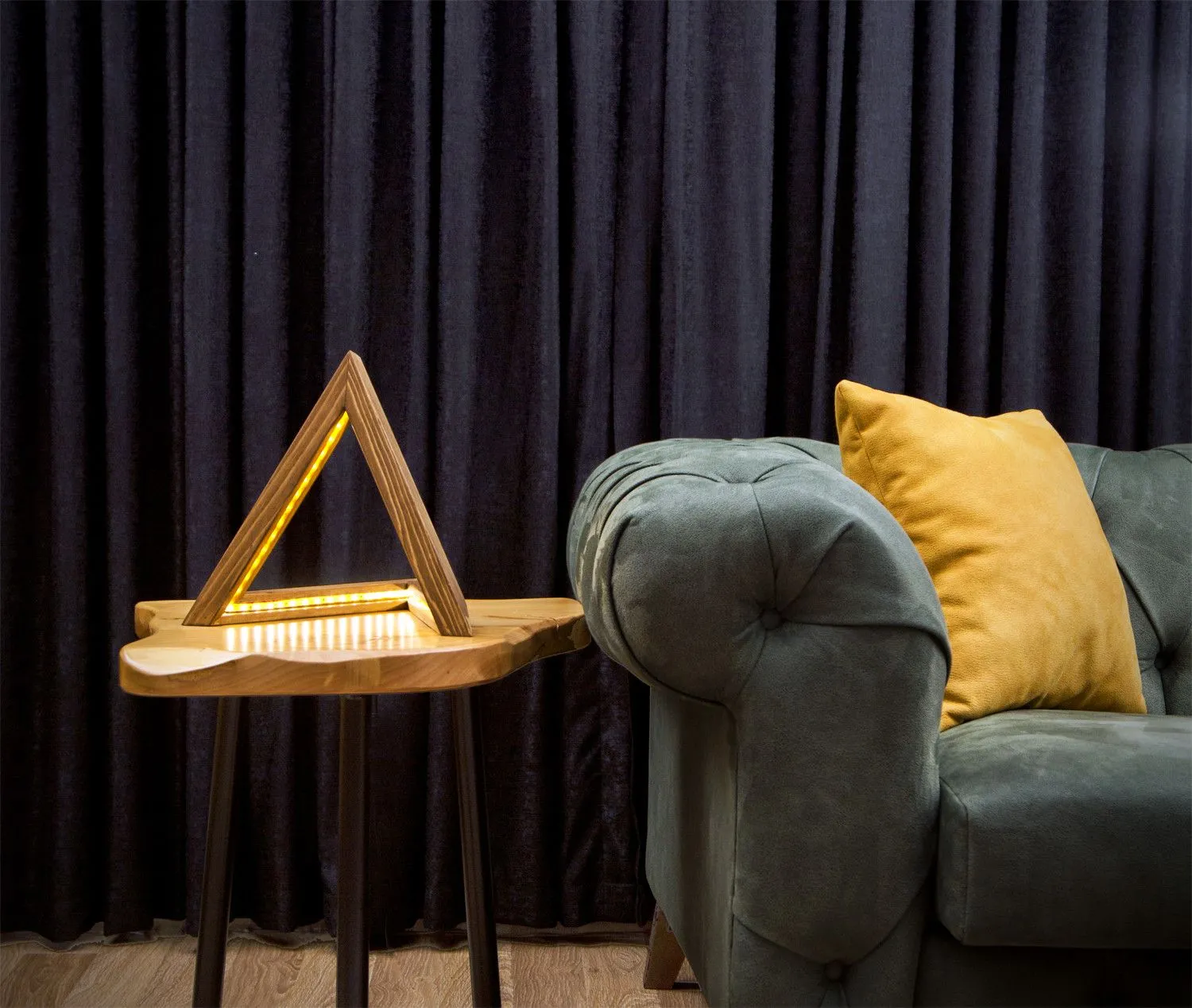 KN01 Lampe de table | Fait main | Marron