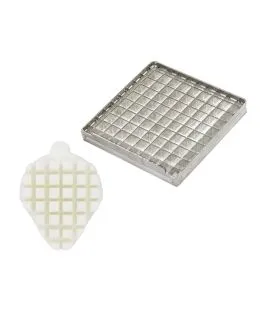 Kit couteau et poussoir 6x6 mm pour coupe-frites acier 10,5x10,5 cm L.tellier
