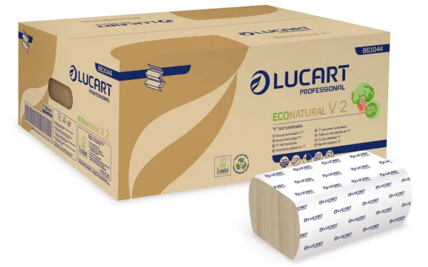 Essuies-mains pliés 2 plis Econatural