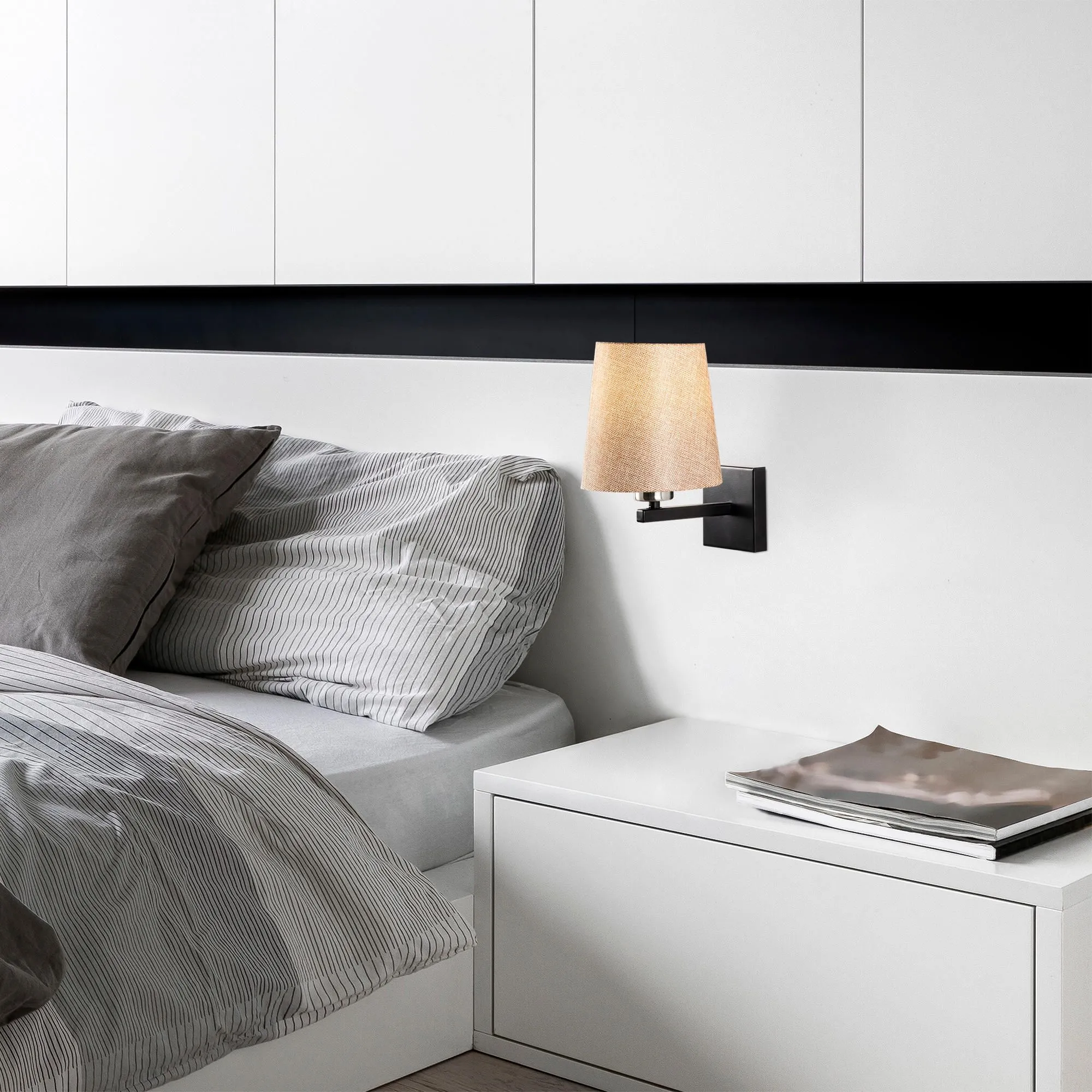 Opviq Lampe suspendue | Diamètre : 18 cm | Boîtier en fer | Couleur nickel-crème