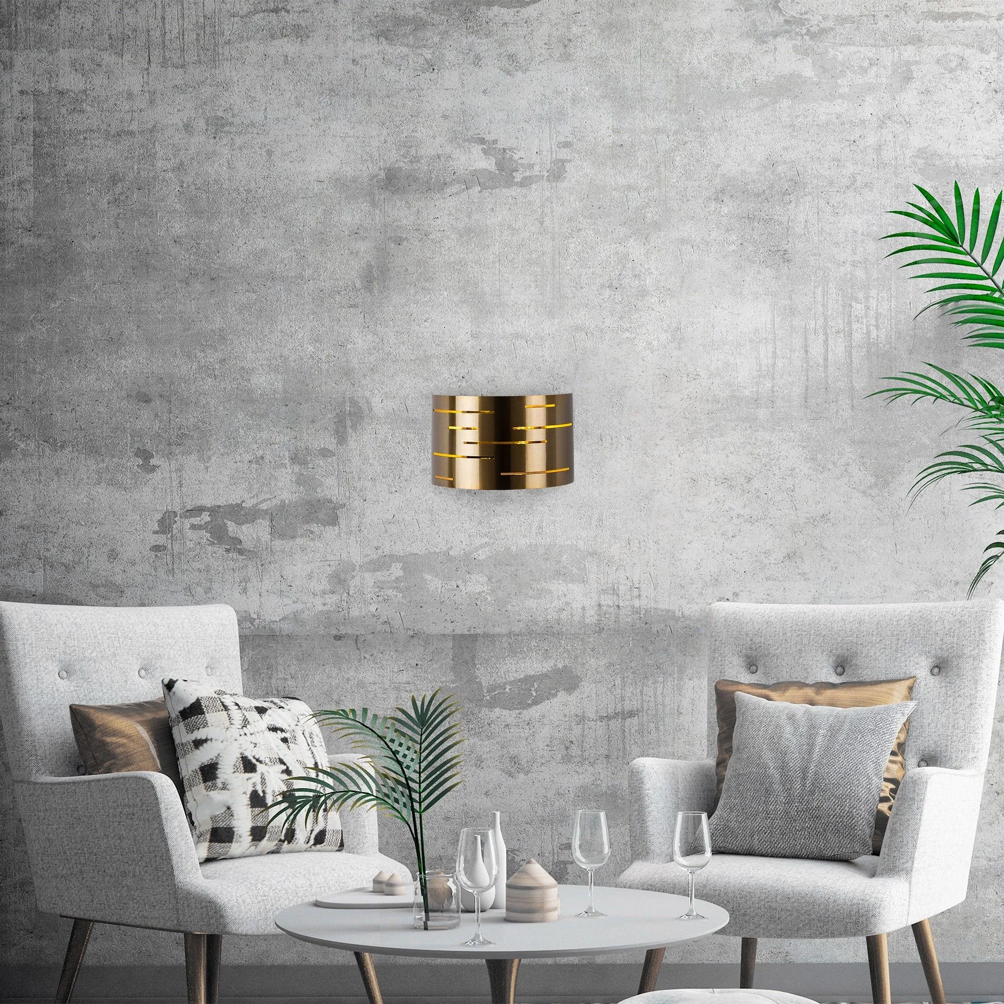 Opviq Lampe murale vintage | Corps en métal | 30 x 10 x 22 cm