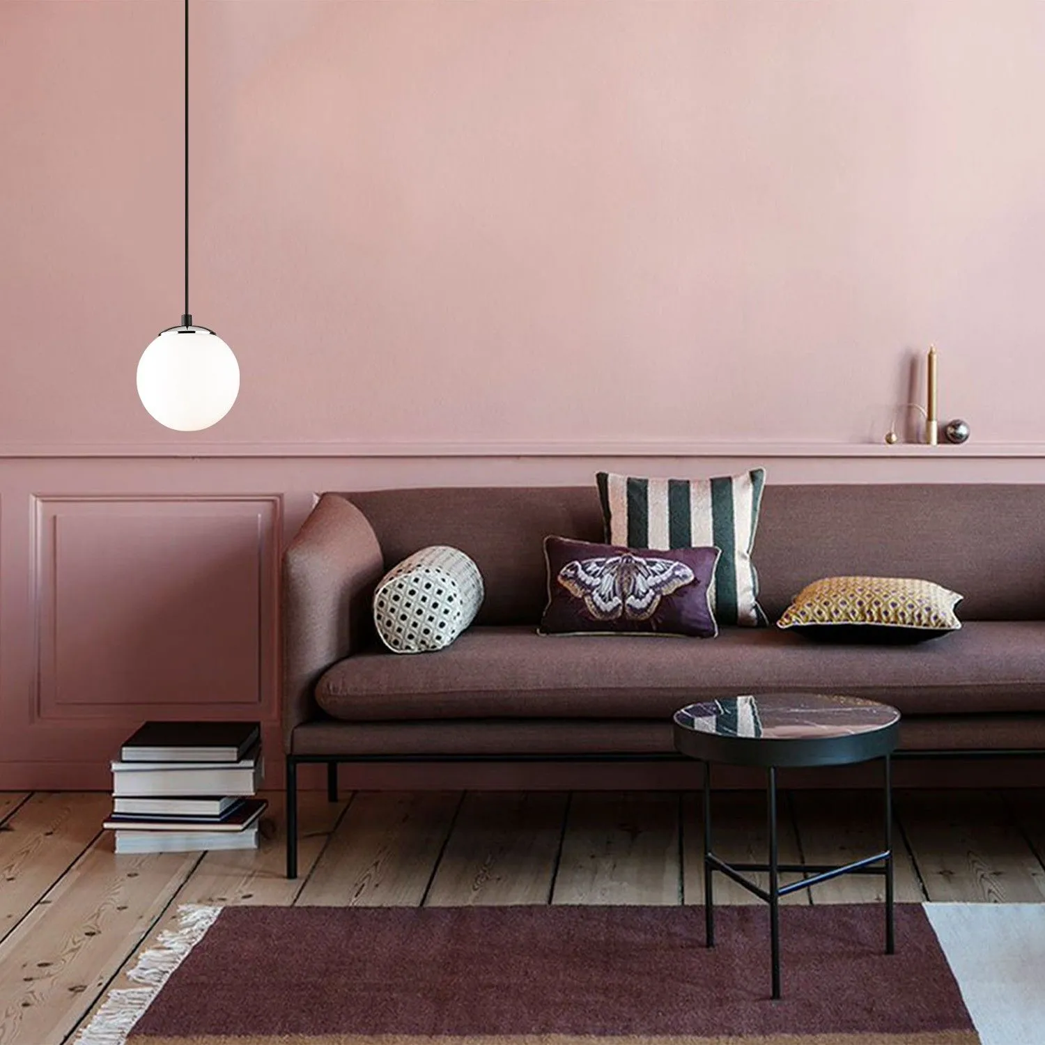 Üzüm Lustre | CORPS EN FER | Noir, Blanc