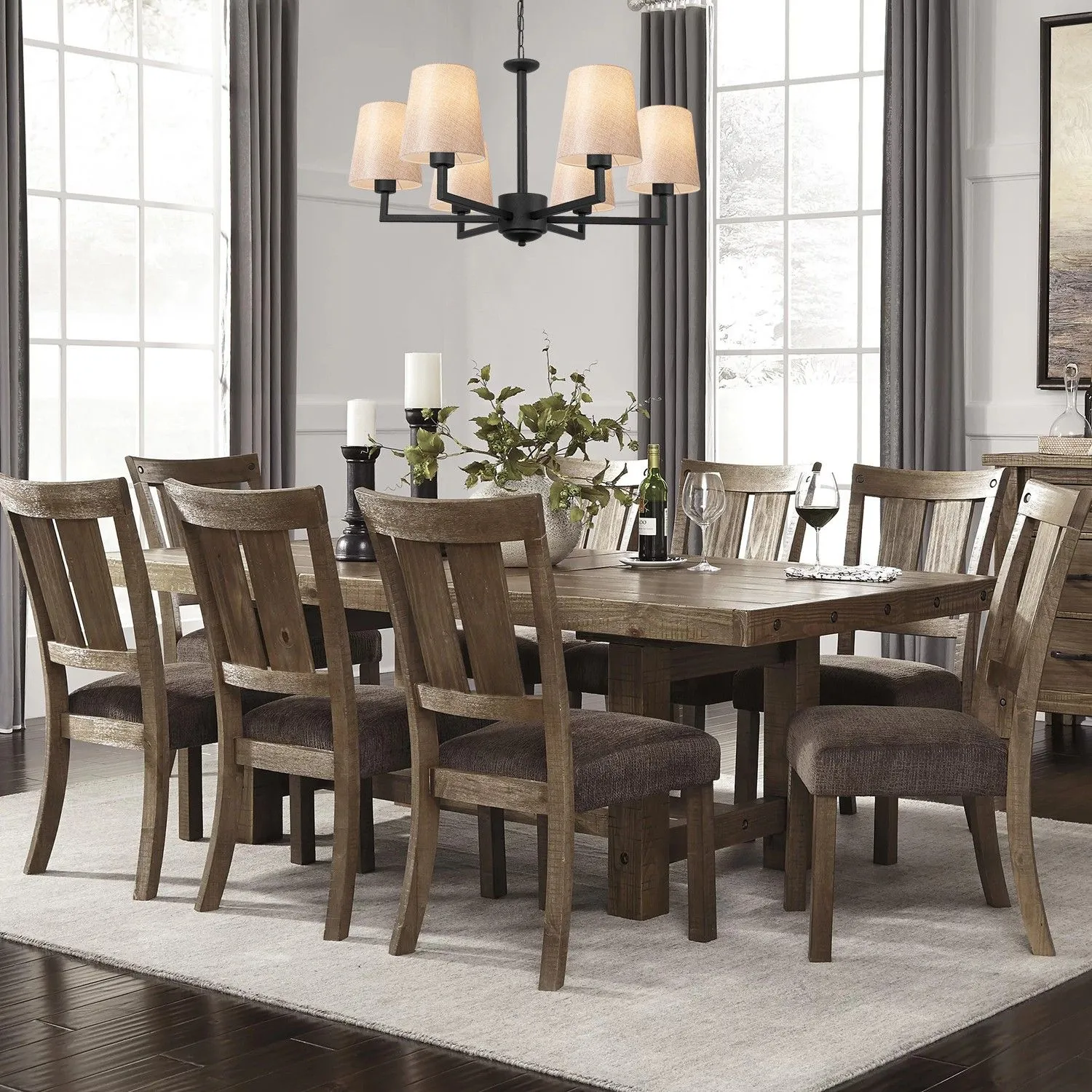 Profil Lustre | CORPS EN MÉTAL | Noir, Crème