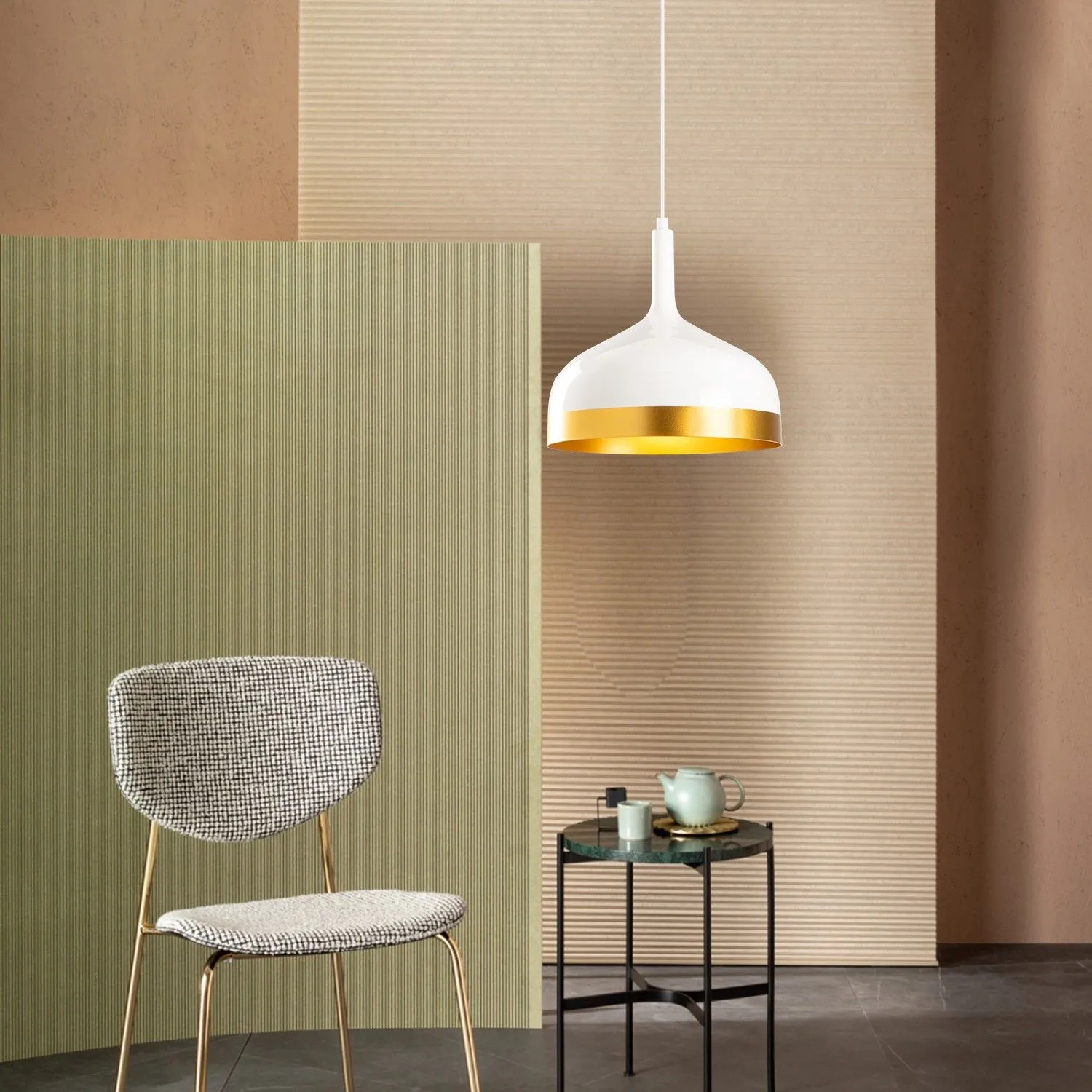 Sağlam Lustre | CORPS EN MÉTAL | Blanc, Or