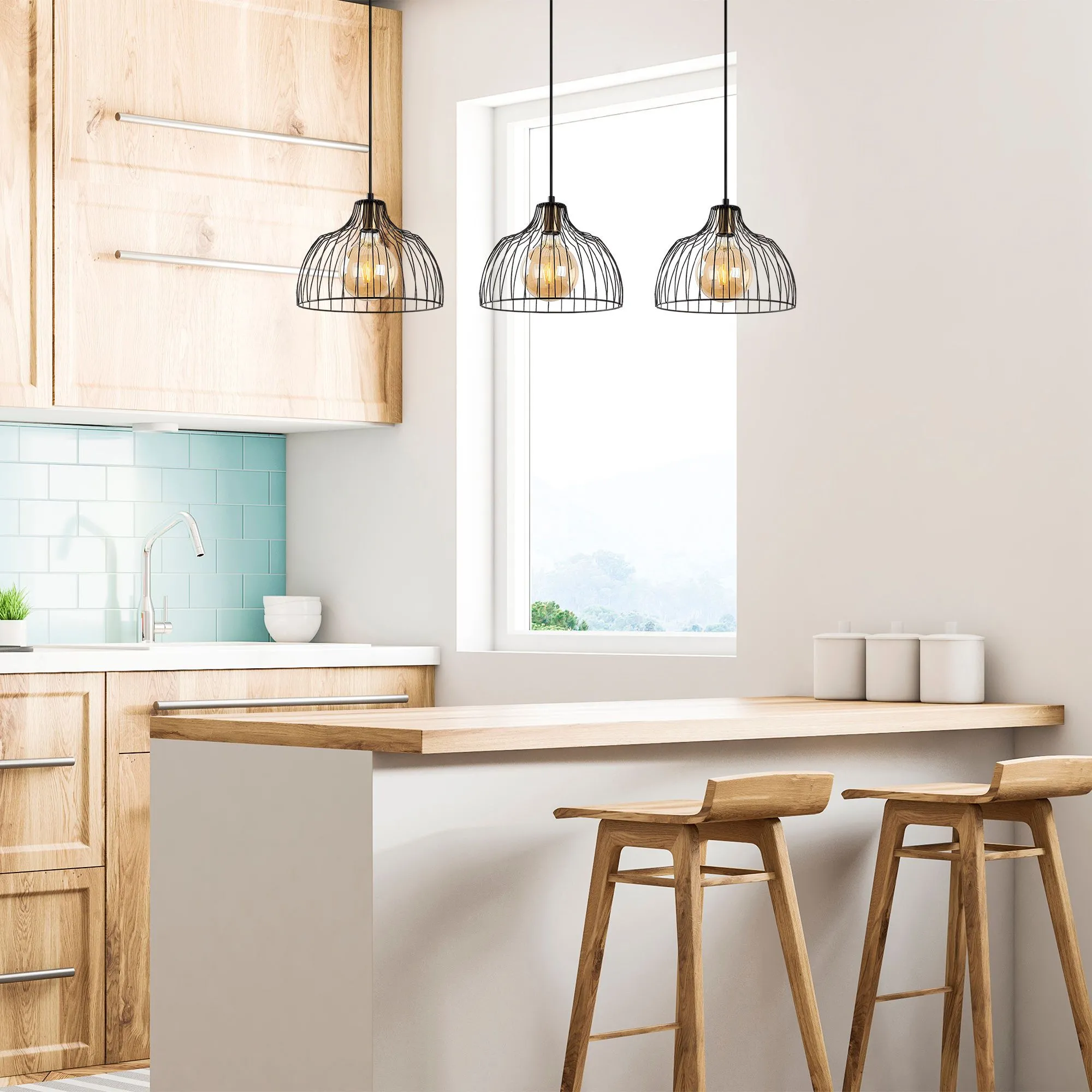 Kozan Lustre | Hauteur réglable | Noir, style antique