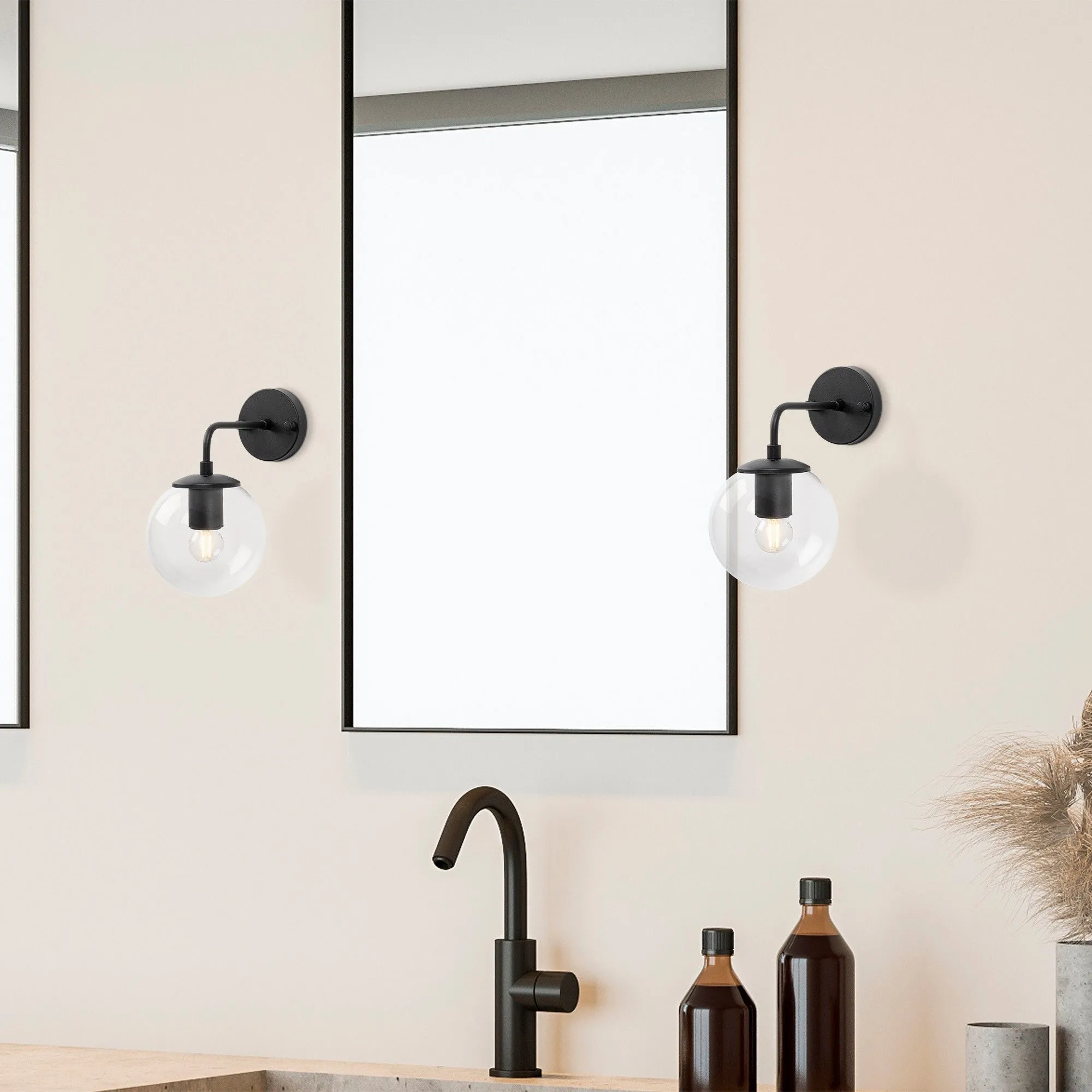 Viran Applique | CORPS EN MÉTAL | Noir