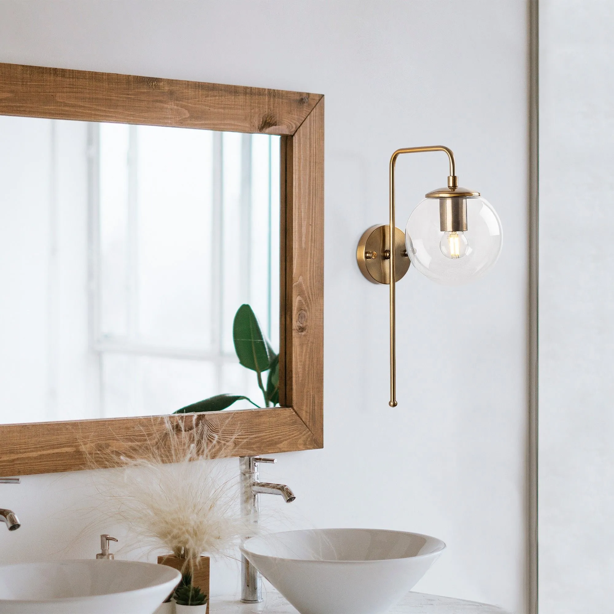 Fulgor Wall Lamp | Vintage Metal and Glass | 15x28x43 cm