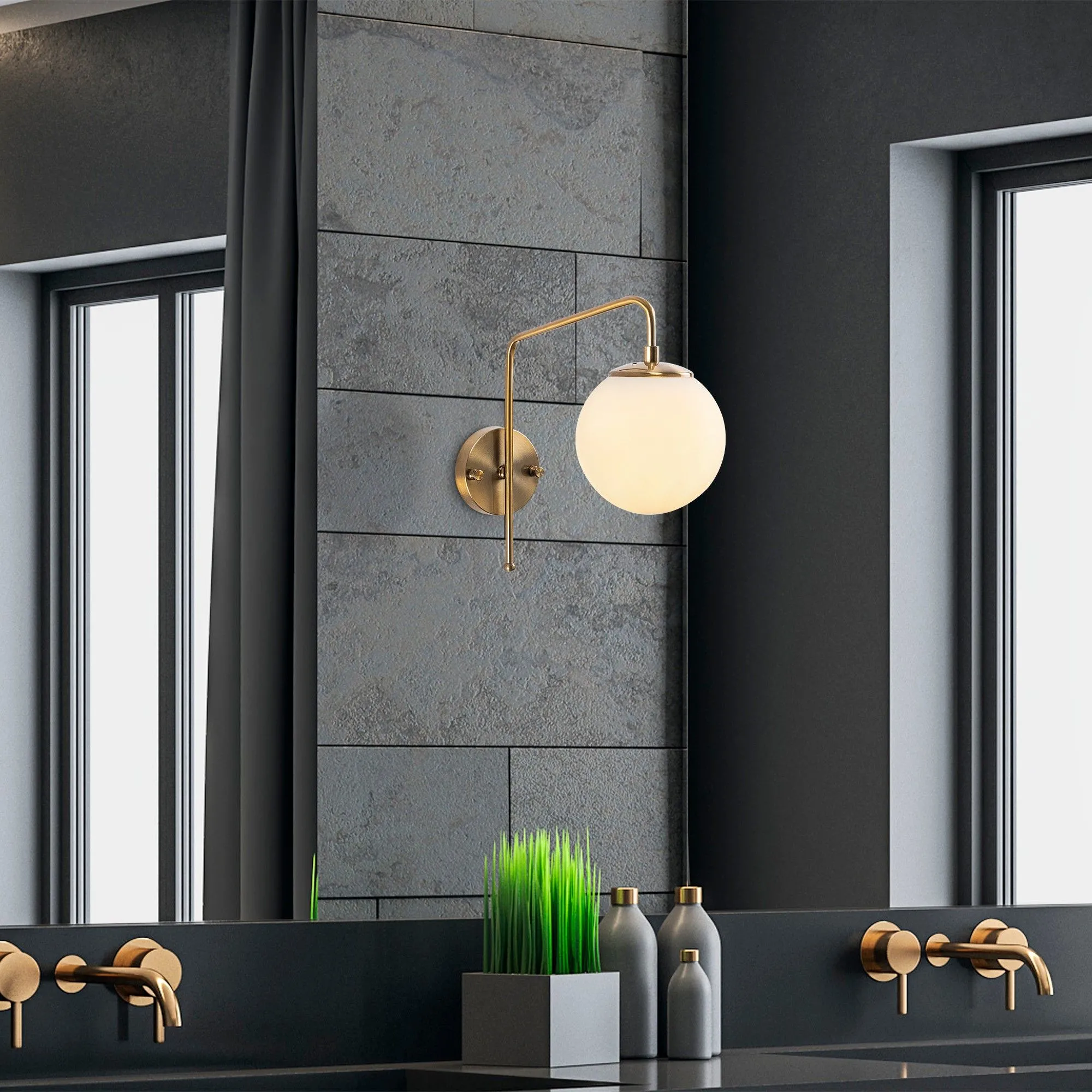 Fulgor Wall Lamp | Vintage Design | Metal Body | Glass Cap