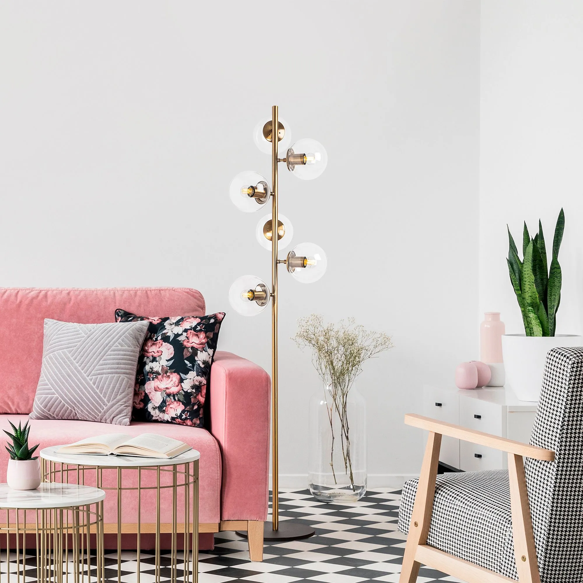 Fulgor Lampadaire | Corps en métal | Style vintage