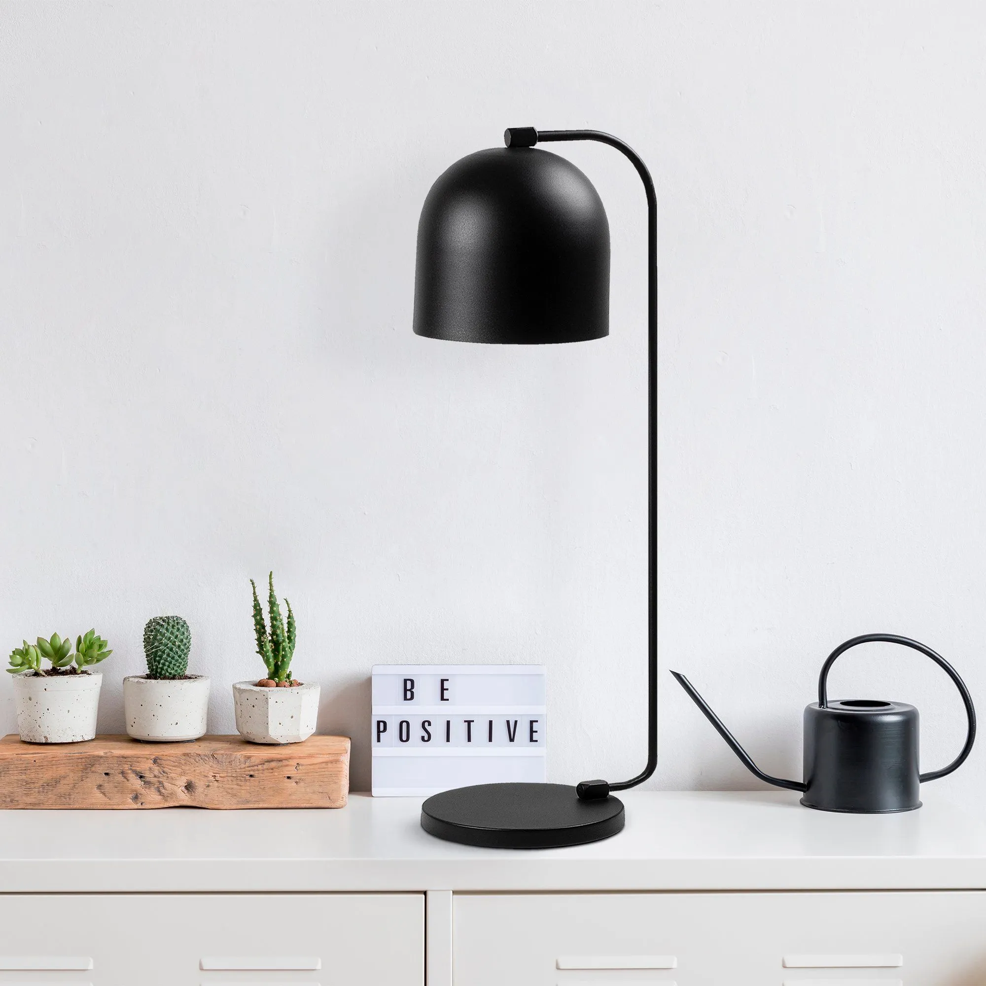 Epika Lampe de table | CORPS EN MÉTAL | Noir