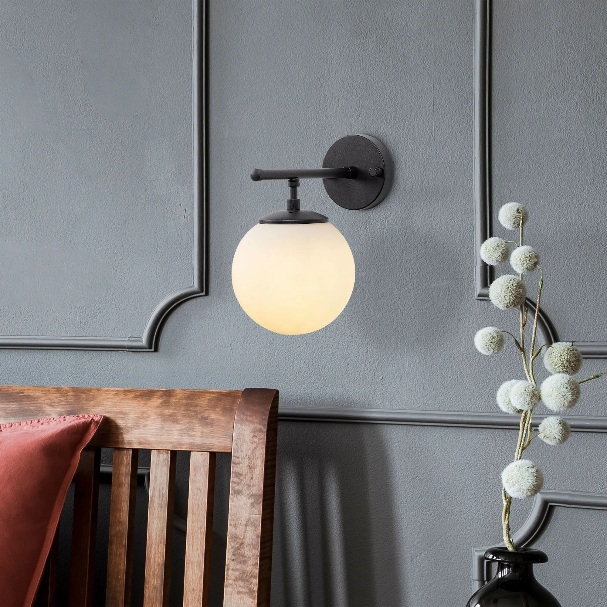 Roe Applique | CORPS EN MÉTAL | Noir, Crème