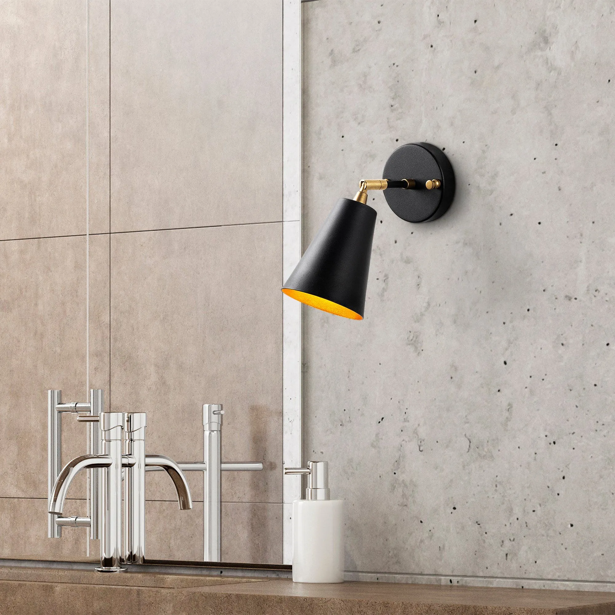 Evander Applique | CORPS EN MÉTAL | Noir, Or