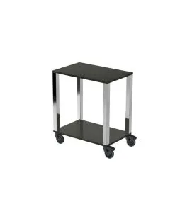 Chariot de service 2 plateaux noir acier Pintinox