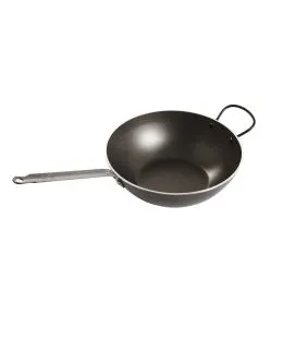 Poêle wok rond aluminium Revêtement anti-adhésif Ø 30 cm 7,5 cm 4 L Pro.cooker