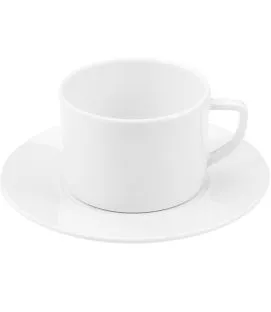 Tasse à thé rond blanc mélamine 23 cl Ø 8 cm Prestige Platex
