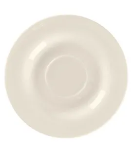 Soucoupe pour tasse à thé avec pied rond blanc porcelaine bone china Ø 16,8 cm Bravura Rak