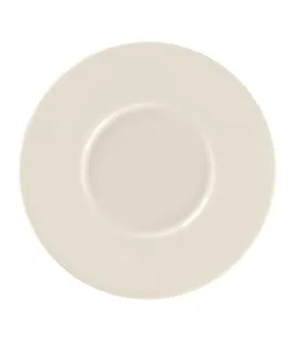 Sous tasse à café / thé rond blanc porcelaine bone china Ø 14,9 cm Fedra Rak
