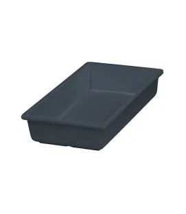 Bac mélamine gris 325x176x65 mm Vestah Platex