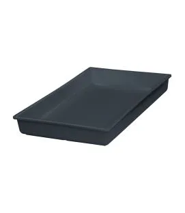 Bac mélamine gris 530x325x60 mm Vestah Platex