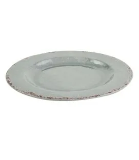 Plat mélamine gris Ø 28 cm 20 mm 10 cl Casablanca Dalebrook