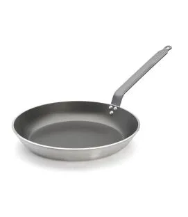 Poêle rond aluminium Revêtement anti-adhésif Ø 36 cm 4,7 cm Choc Resto Induction De Buyer