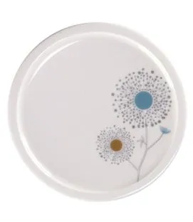 Assiette coupe plate blanc porcelaine Ø 16,2 cm Rakstone Ease Décor Spring Rak