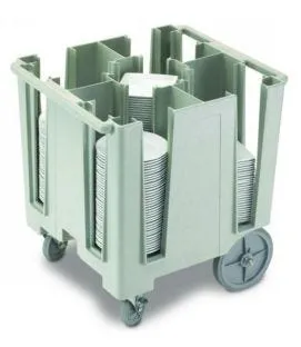 Chariot porte-assiettes plastique 300 assiettes maximum 227 kg Dcs950 Cambro