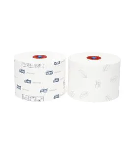 Papier hygiénique blanc ouate de cellulose 100 m Tork (27 pièces)