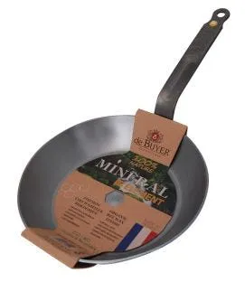 Poêle rond acier Ø 28 cm 4 cm Mineral B De Buyer