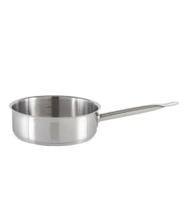 Sauteuse droite inox Ø 24 cm 8 cm 3,6 L Qualiplus Pro.cooker