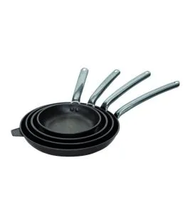 Poêle rond fonte d'aluminium Revêtement anti-adhésif Ø 24 cm 4,5 cm Choc Extreme De Buyer
