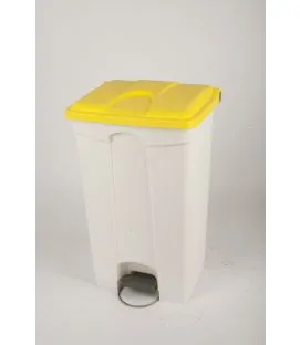 Collecteur à pédale plastique 90 L jaune Probbax