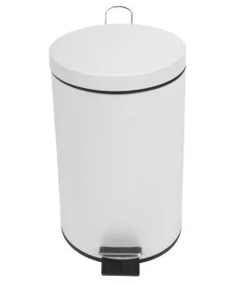 Collecteur acier 12 L blanc Probbax