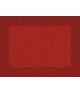 Set de table rouge non tissé 30x40 cm Linnea Duni (100 pièces)