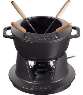 Service à fondue fonte d'acier Ø 16 cm 21,7x16,7x8,4 cm 1,1 L Staub