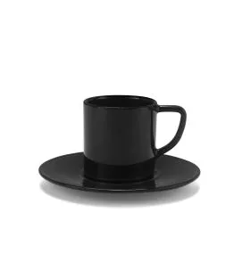 Tasse à expresso rond noir mélamine 8 cl Ø 5,3 cm Prestige Platex