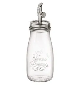 Huilier rond transparent Ø 9 cm 16 cm Quattro Stagioni Bormioli Rocco