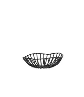 Corbeille noir métal Ø 15 cm 5 cm Catu Serax