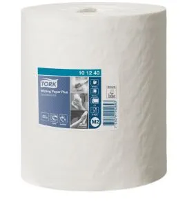 Bobine d'essuyage blanc ouate de cellulose 35x21,5 cm Tork (6 pièces)