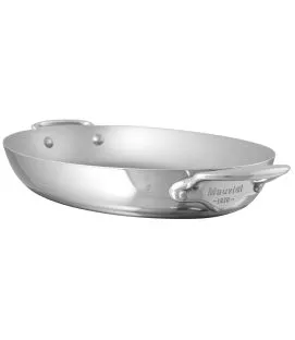 Plat ovale inox 35 cm x 6 cm 2,4 L M'cook Mauviel