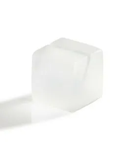 Porte-menu carré blanc résine Nacryl® 4x4x4 cm Mealplak