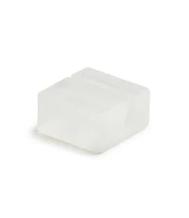 Porte-menu carré blanc résine Nacryl® 4x4x2 cm Mealplak