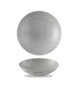 Assiette coupe creuse rond gris porcelaine vitrifiée Ø 18 cm Harvest Norse Dudson