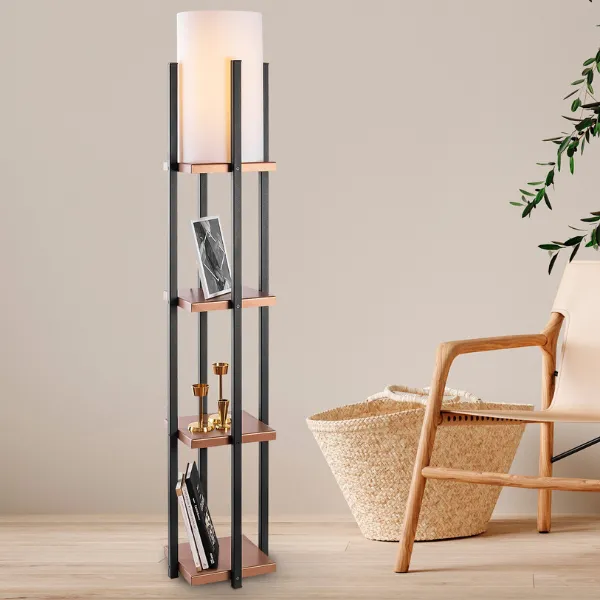 Lampadaire Lampana | Corps en métal | Cuivre noir