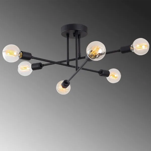 Plafonnier Florine 64 x 64 cm-noir