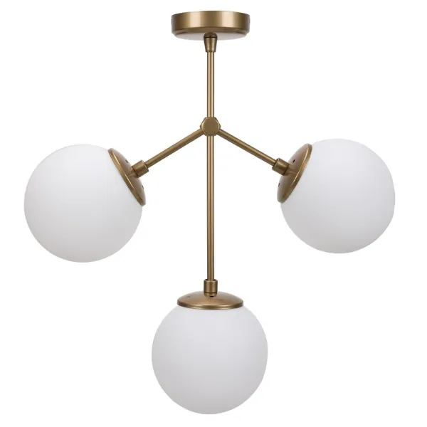 Lustre Opviq - Corps en métal, capuchon en verre - 43 x 15 cm